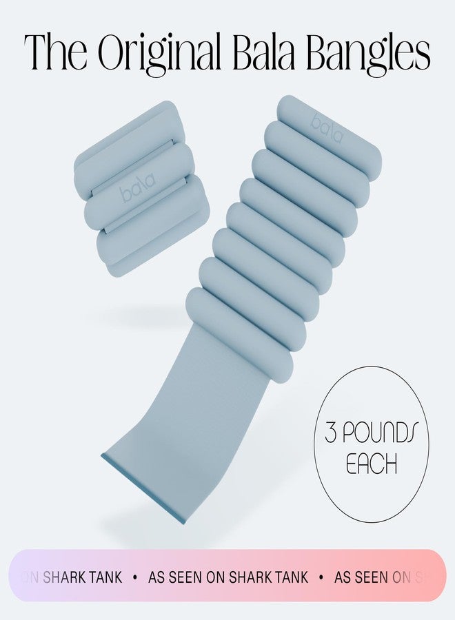 بالا أوزان بالا بانجلز للمعصم والكاحل للنساء والرجال (بحري) - مجموعة أساور سيليكون قابلة للتعديل بوزن 3 أرطال للتمارين الرياضية، واليوغا، والبيلاتس، وتمارين الكارديو، وتمارين القوة - أوزان قابلة للارتداء لتمارين الذراعين والساقين - Image 2